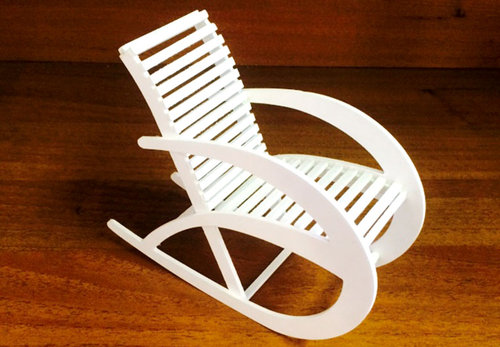 Чудеса фрезерной резки - миниатюрное кресло